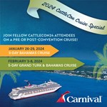 2024 CattleCon Carnival Cruise Special Web Ad