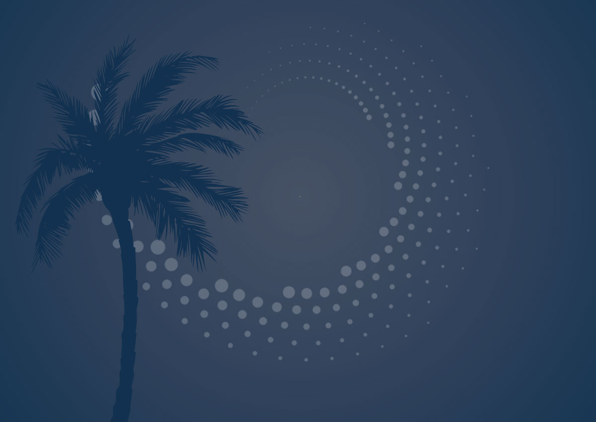Blue Palm Background - Home Speakers